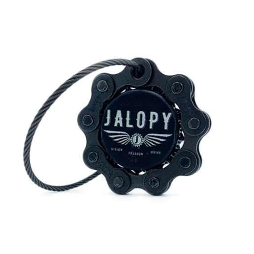 Jalopy Johnson Garage Keychain