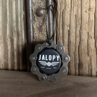 Jalopy Johnson Garage Keychain